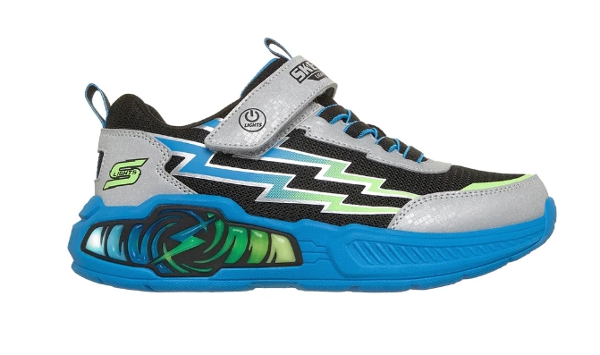 Skechers – Sneaker bimbo/ragazzino con velcro modello “Light Storm Prism Tech”