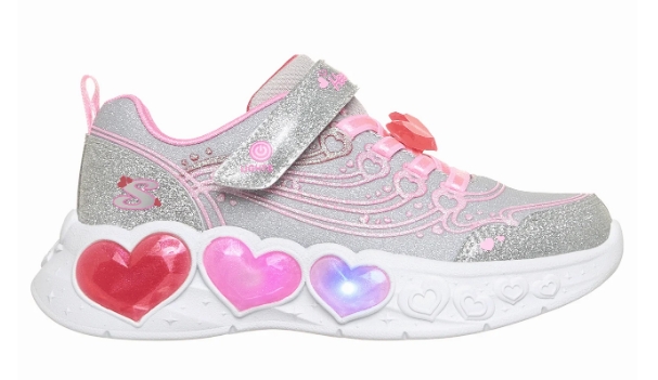 Skechers – Sneaker baby con velcro modello “Enchanted Heart lights”