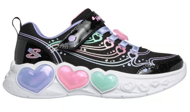 Skechers – Sneaker bimba con velcro modello “Enchanted Heart lights”