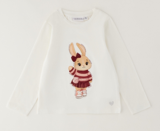 Sarabanda &ndash; T-shirt bimba in caldo cotone