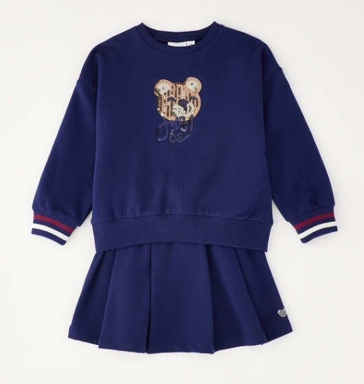 Sarabanda – Completo bimba in felpa stretch